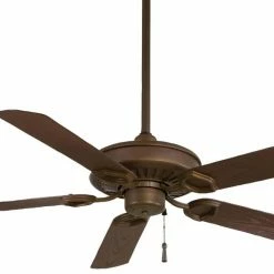 Budget 🛒 Minka Aire Sundowner® 5-Blade Ceiling Fan in Oil Rubbed Bronze 🔥