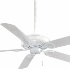 Cheap 👏 Minka Aire Sundowner® 79.3W 5-Blade Ceiling Fan in White 😀