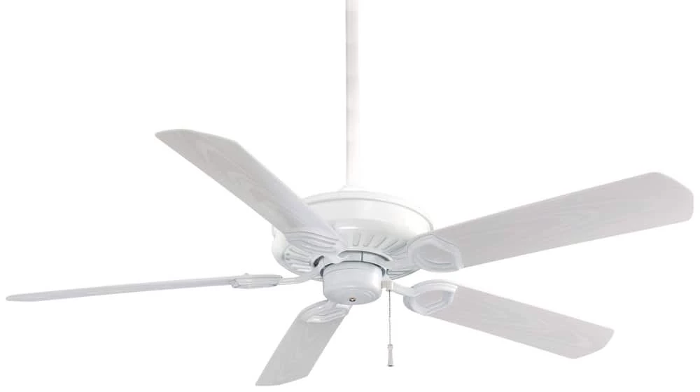 Cheap 👏 Minka Aire Sundowner® 79.3W 5-Blade Ceiling Fan in White 😀