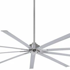 Top 10 😀 Minka Aire Xtreme 96 in. 9-Blade Ceiling Fan in Brushed Nickel ✔️