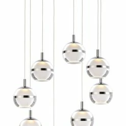 Wholesale 🛒 ET2 Swank 19 in. 48W 8-Light LED Pendant in Polished Chrome 🔥