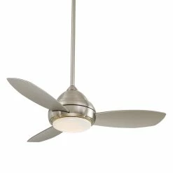Coupon 😉 Minka Aire Concept™ I 42.98W 3-Blade LED Ceiling Fan with 44 in. Blade Span in Brushed Nickel 🎁