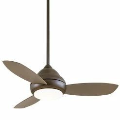 Best Pirce 🧨 Minka Aire Concept™ I 42.98W 3-Blade LED Ceiling Fan with 44 in. Blade Span in Oil Rubbed Bronze ⭐