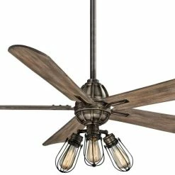 Best Pirce ⌛ Minka Aire Alva 32.56W 5-Blade Ceiling Fan with LED in Heirloom Bronze 🎉