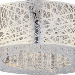 Cheapest 🎉 ET2 Inca 40W 9-Light Flushmount Ceiling Light in Polished Chrome 🥰