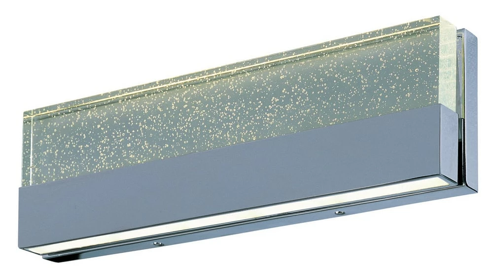 Hot Sale π ET2 Fizz III 18 in. 30W 2-Light LED Vanity Fixture with Etched Glass in Polished Chrome π