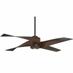New ✔️ Minka Aire Artemis™ IV 64 in. 51.21W 4-blade 1-Light Ceiling Fan in Oil Rubbed Bronze ❤️