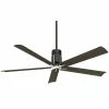Coupon 🎉 Minka Aire Clean 60 in. 56.82W 10744 cfm 5-Blade Ceiling Fan with LED Light in Matte Black with Brushed Nickel 🌟