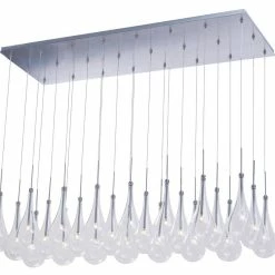 Cheap 😍 ET2 Larmes LED 16-1/2 in. 24-Light LED Pendant in Polished Chrome 👏