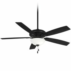 Outlet 🎁 Minka Aire Mojo 5 Blades 52 in. Indoor Ceiling Fan in Coal 😍