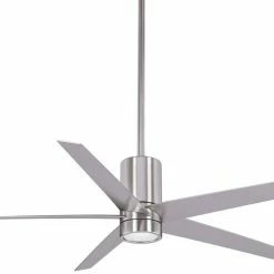 Promo 🔔 Minka Aire Symbio 56 in. 4-Blade Ceiling Fan in Brushed Nickel ❤️