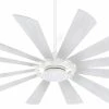 Cheap 👏 Minka Aire Windmolen 12 Blades 65 in. Indoor Ceiling Fan with Integrated LED in Textured White 😀