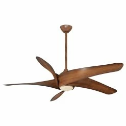 Cheapest 🔔 Minka Aire Artemis™ XL5 39.360W 5-Blade Ceiling Fan with 62 in. Blade Span in Distressed Koa 😍