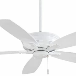 Promo ✨ Minka Aire Kafe 5-Blade Ceiling Fan in White 🔥