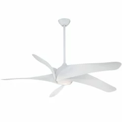 Best deal ✨ Minka Aire Artemis™ XL5 62 in. 39.36W 9160 cfm 5-Blade Ceiling Fan with LED Light in White ❤️