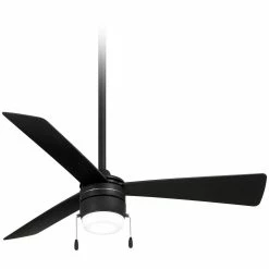 Deals 🎁 Minka Aire Vital 44 in. 3-Blade Indoor/Outdoor Ceiling Fan in Coal 😉