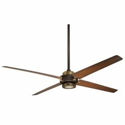 Buy 🤩 Minka Aire Spectre 60 in. 4-Blade Ceiling Fan in Oil Rubbed Bronze and Antique Brass 🎉