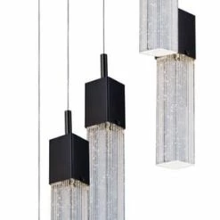 Brand new ⭐ ET2 Fizz III 13-3/4 in. 38W 5-Light Integrated LED Pendant in Bronze ❤️