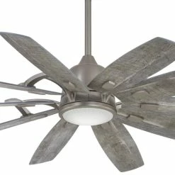 Deals ⌛ Minka Aire Barn 10 Blades 65 in. Ceiling Fan with Integrated LED in Grey 🛒