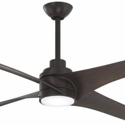 Discount 😉 Minka Aire Swept 56 in. 41.74W 4-blade Ceiling Fan in Kocoa ⭐