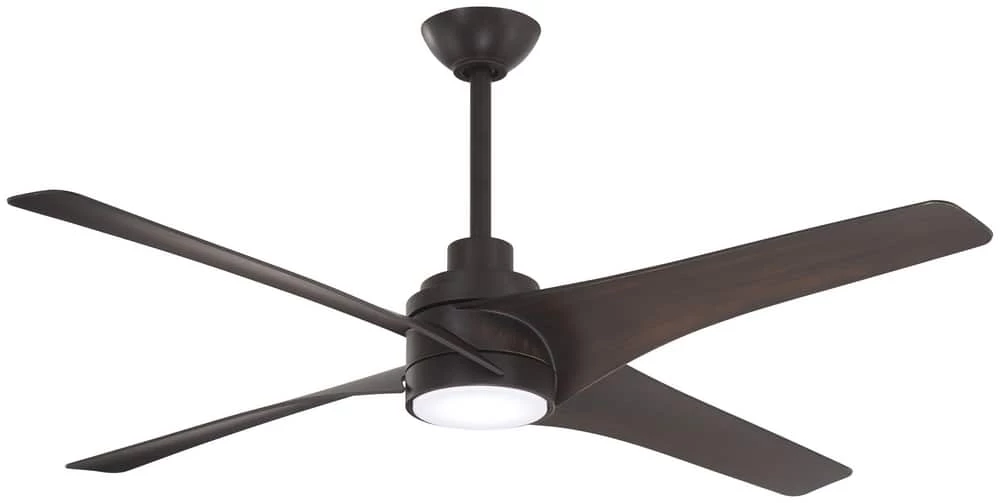 Discount 😉 Minka Aire Swept 56 in. 41.74W 4-blade Ceiling Fan in Kocoa ⭐