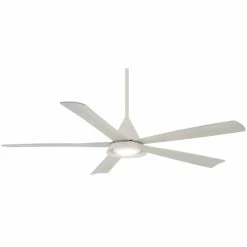 Buy 🎉 Minka Aire Cone 5 Blades 54 in. Outdoor Ceiling Fan in White 😀