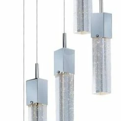 Wholesale 🎁 ET2 Fizz III 14 in. 5-Light LED Mini Pendant In Polished Chrome 😉