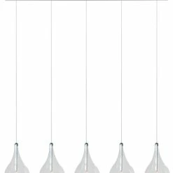 Top 10 ❤️ ET2 Larmes 8 in. 5-Light Xenon Pendant in Polished Chrome 👍