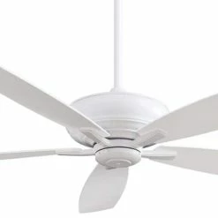 Brand new ⌛ Minka Aire Kola-XL 84.6W 5-Blade Ceiling Fan in White 🎁