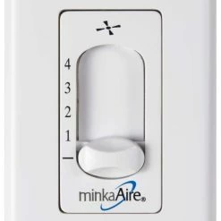 New 🎉 Minka Aire 4-Speed Wall Mount Fan Control in White ⌛