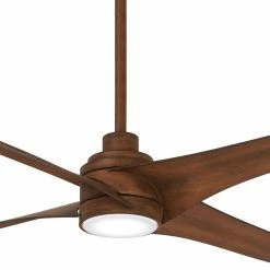 Outlet 😍 Minka Aire Swept 4-Blade Ceiling Fan with 56 in. Blade Span in Distressed Koa 🥰