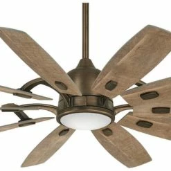 Promo 🎉 Minka Aire Barn 50.06W 1-Light 10-Blade Y10 LED Ceiling Fan in Heirloom Bronze ✨
