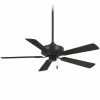 Best Pirce 👍 Minka Aire Contractor Plus 52 in. 5-Blade Indoor/Outdoor Ceiling Fan in Coal ✨