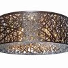Hot Sale ✨ ET2 Inca 26W 9-Light LED Flush Mount Ceiling Fixture in Bronze ⌛