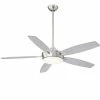 Brand new 🥰 Minka Aire Espace 52 in. 70.1W 5-blade 1-Light Ceiling Fan in Brushed Nickel 👏