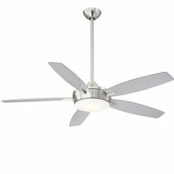 Brand new 🥰 Minka Aire Espace 52 in. 70.1W 5-blade 1-Light Ceiling Fan in Brushed Nickel 👏