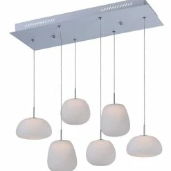 Top 10 💯 ET2 Puffs 28.8W 1-Light Integrated LED Pendant in White ⭐