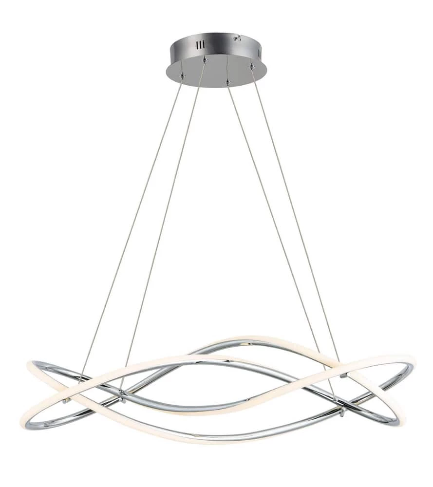 New π₯° ET2 Coaster 48W 1-Light Integrated LED Pendant in Polished Chrome π§¨