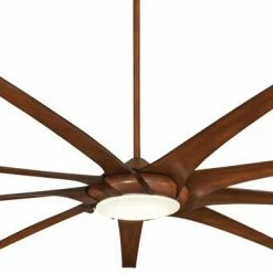 Top 10 🧨 Minka Aire Ninety-Nine 99 in. 45.20W 9-Blade Ceiling Fan with LED Light in Distressed Koa 👏