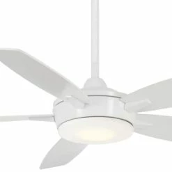 Best reviews of 🛒 Minka Aire Espace 52 in. 70.1W 5-blade 1-Light Ceiling Fan in White 😉