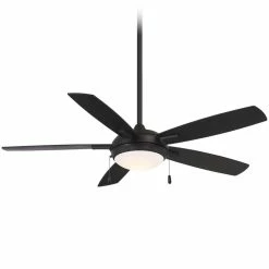 Best reviews of ⭐ Minka Aire Lun-Aire 54 in. 5-Blade Indoor/Outdoor Ceiling Fan in Coal 🛒