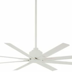 Discount 😉 Minka Aire Xtreme 51.98W 8-Blade ABS Ceiling Fan with 65 in. Blade Span in Flat White 🤩