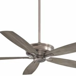 Budget 😍 Minka Aire Kafe-XL 84.46W 5-Blade Ceiling Fan with 60 in. Blade Span in Burnished Nickel 🔔