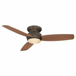 Best Pirce 😍 Minka Aire Traditional Concept™ 60.5W 3-Blade Ceiling Fan with 52 in. Blade Span in Oil Rubbed Bronze 🔥