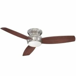 Flash Sale 😍 Minka Aire Traditional Concept™ 60.5W 3-Blade Ceiling Fan with 52 in. Blade Span in Pewter ✔️