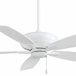 Best Pirce 🎉 Minka Aire Kola 5-Blade Ceiling Fan in White 👏